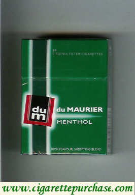 Du Maurier Menthol Green Modern Design cigarettes hard box